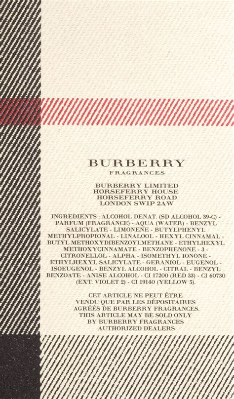 burberry london notes|burberry london perfume notes.